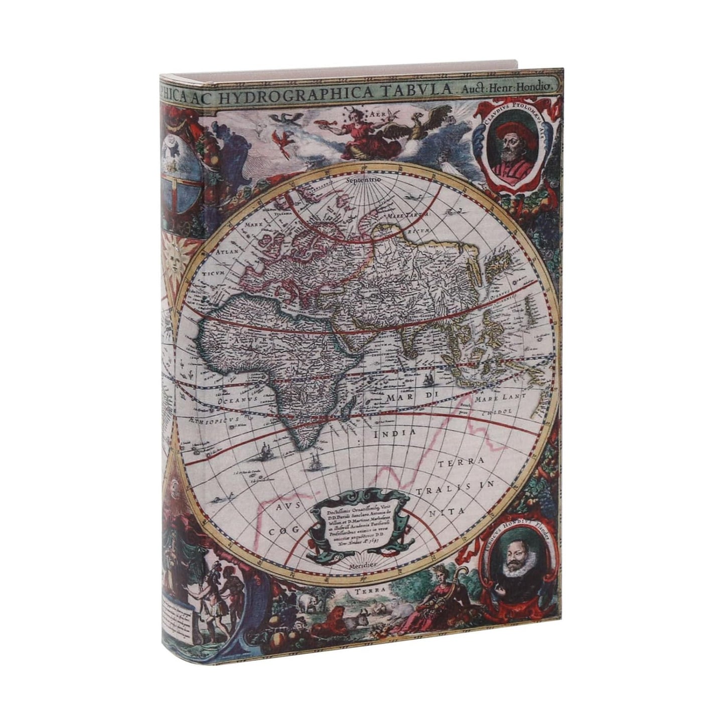Vintage Faux Book Boxes / 1 x Map