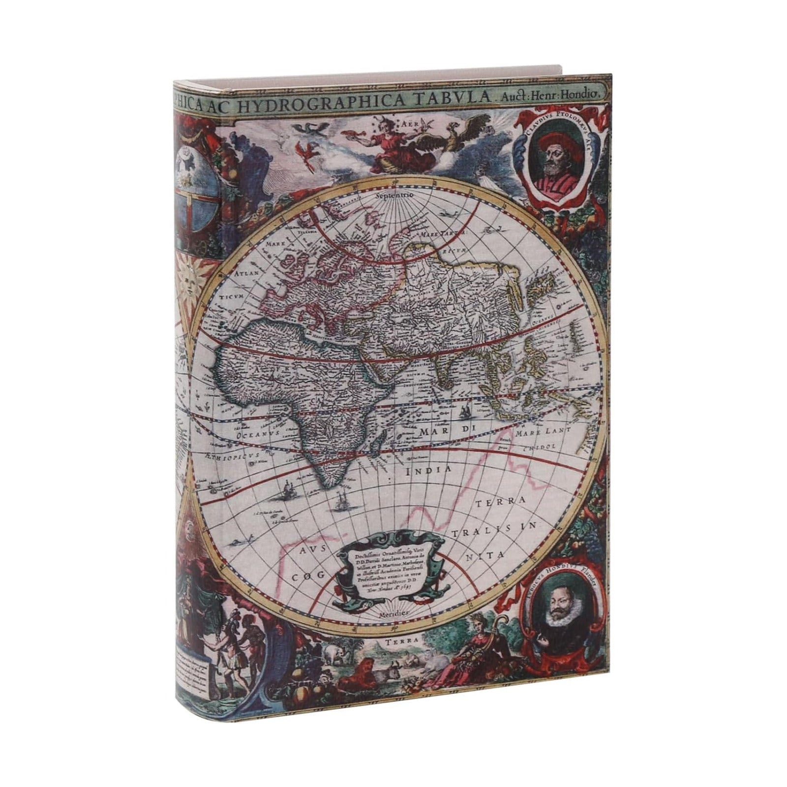 Vintage Faux Book Boxes / 1 x Map