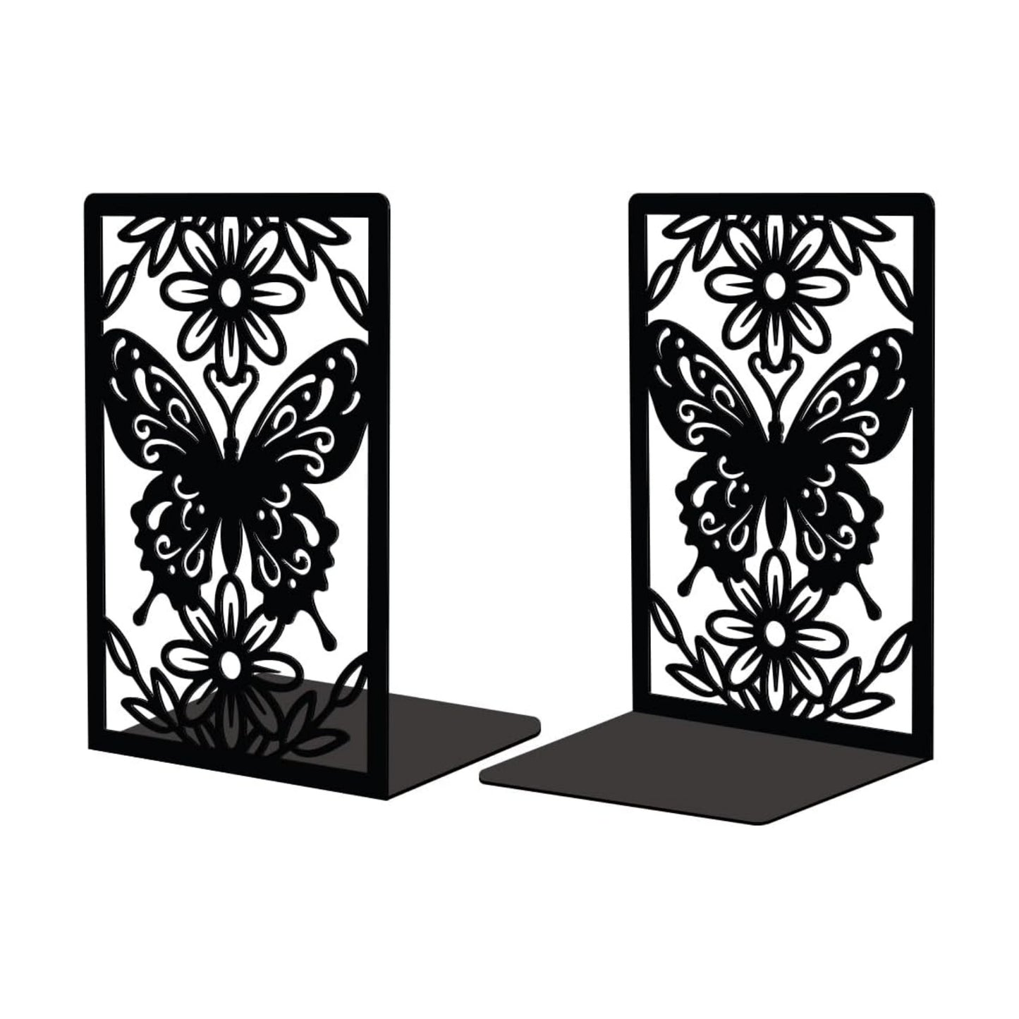 Metal Bookends / Heavy Duty Study Unique Creative / Butterfly