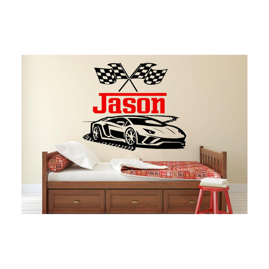 Race Cars Wall Decals