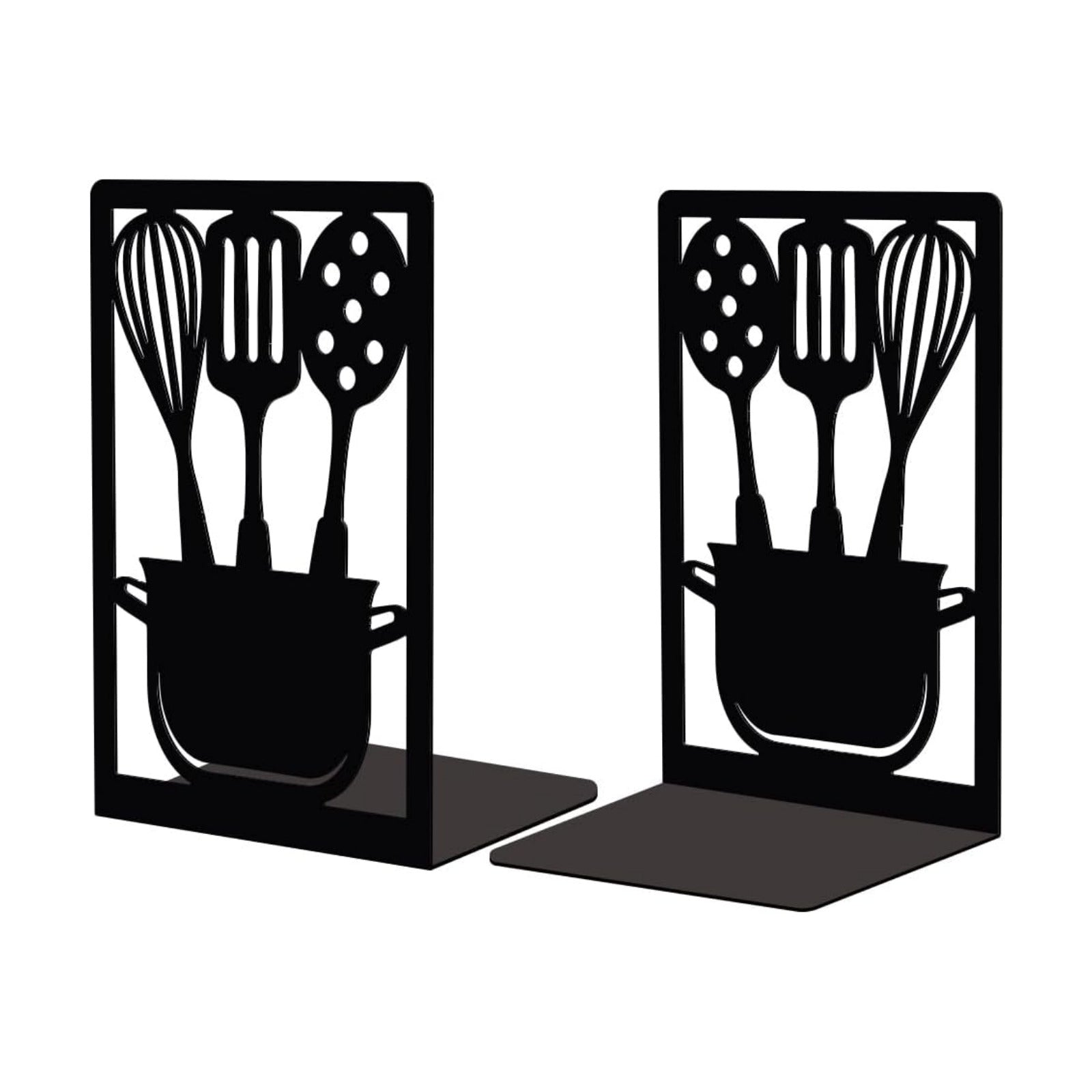Metal Bookends Stopper Holder Stand / Kitchenware / 4.7 x 3.5 x 7