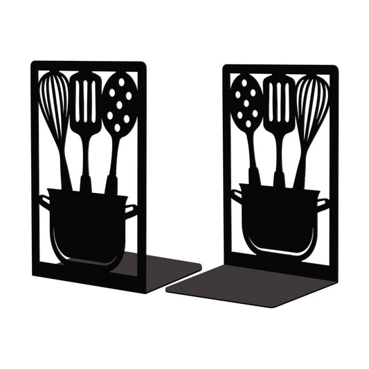 Metal Bookends Stopper Holder Stand / Kitchenware / 4.7 x 3.5 x 7