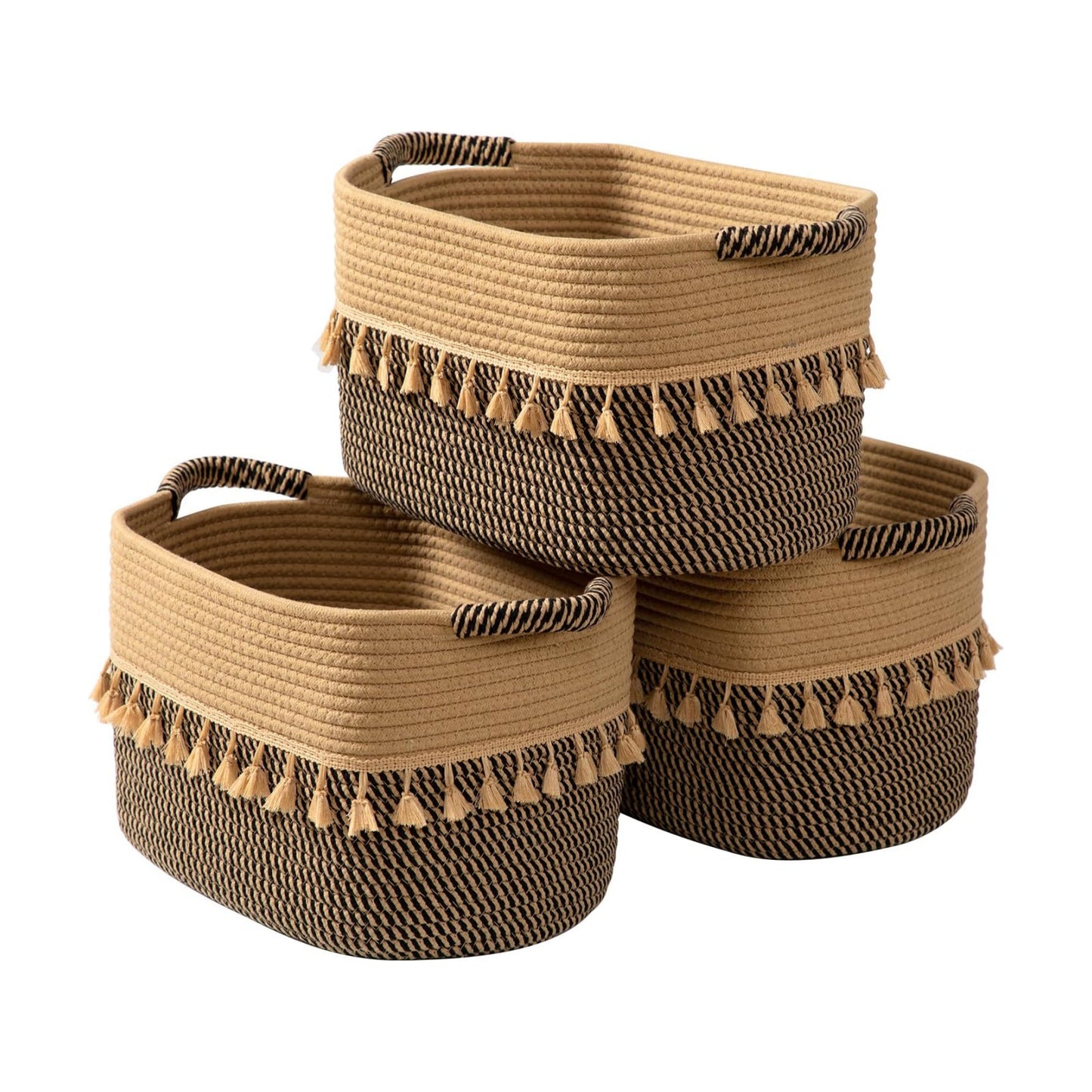 books / Pillows / Black & Jute / Set of 3