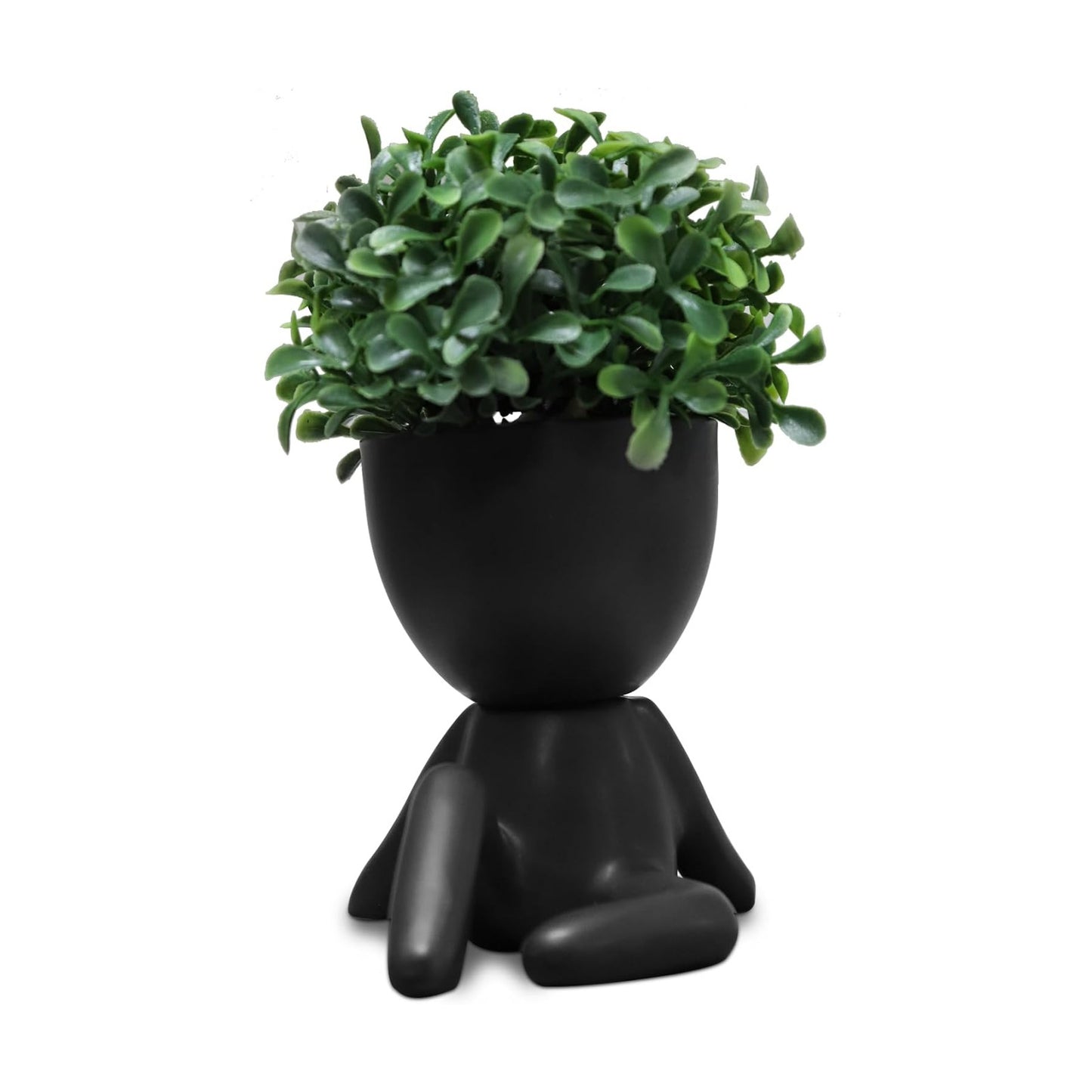 Small Fake Plants Decor / Black-e