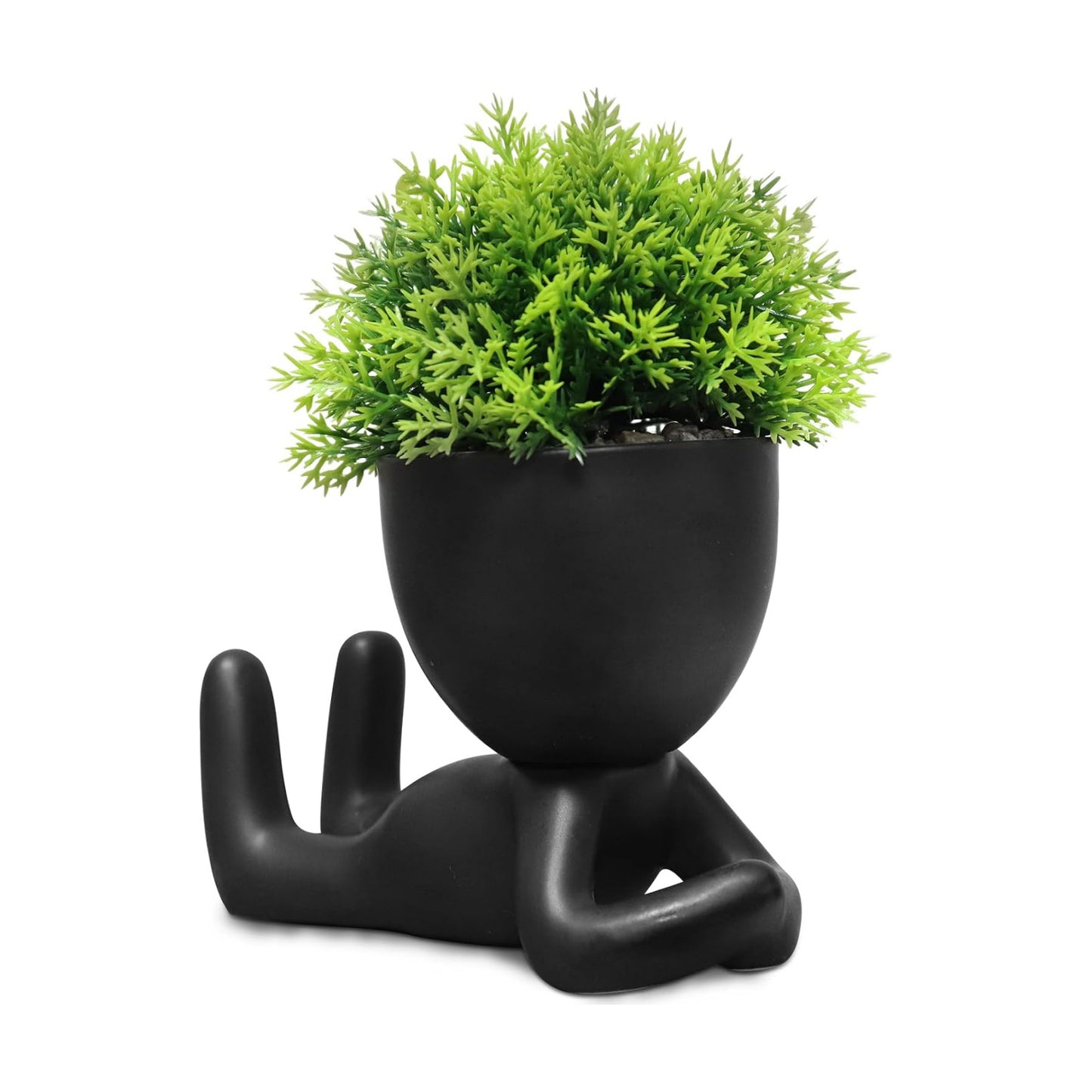 Artificial Mini Succulent Decorative Plants / Black-h