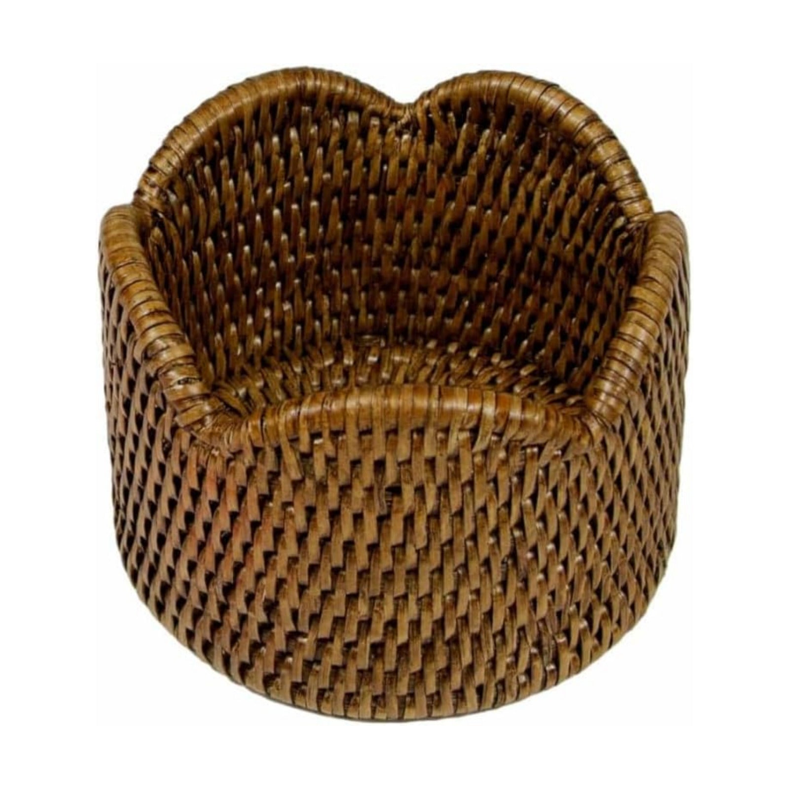Rattan Scalloped Wine Coaster / Natural