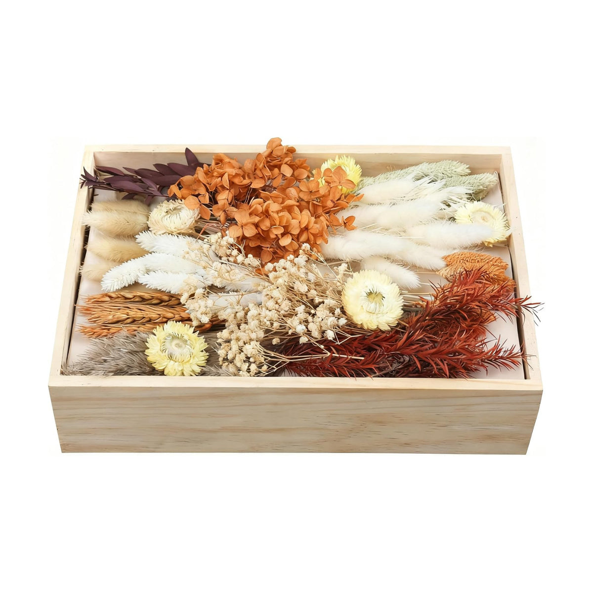 DIY Dried Flower Set, Bulk Dried Flowers Bouquet, Dried Flower Vase Arrangement, Autumn Decoration,Dried Flowers with Stems. (Fall)