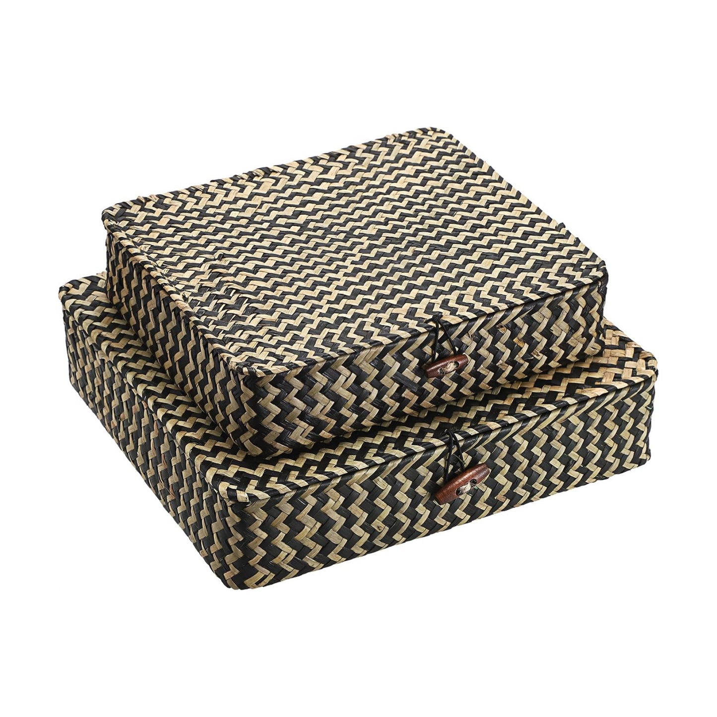 Woven Storage Basket / Small+large / Black