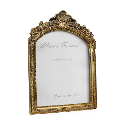 Picture Frame Vintage Gold Frames / Gold Arch / 8 x 10
