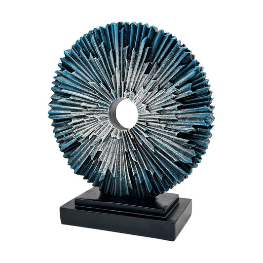 Abstract Statue / Creative Round Line Ornament / Blue / Round Statue