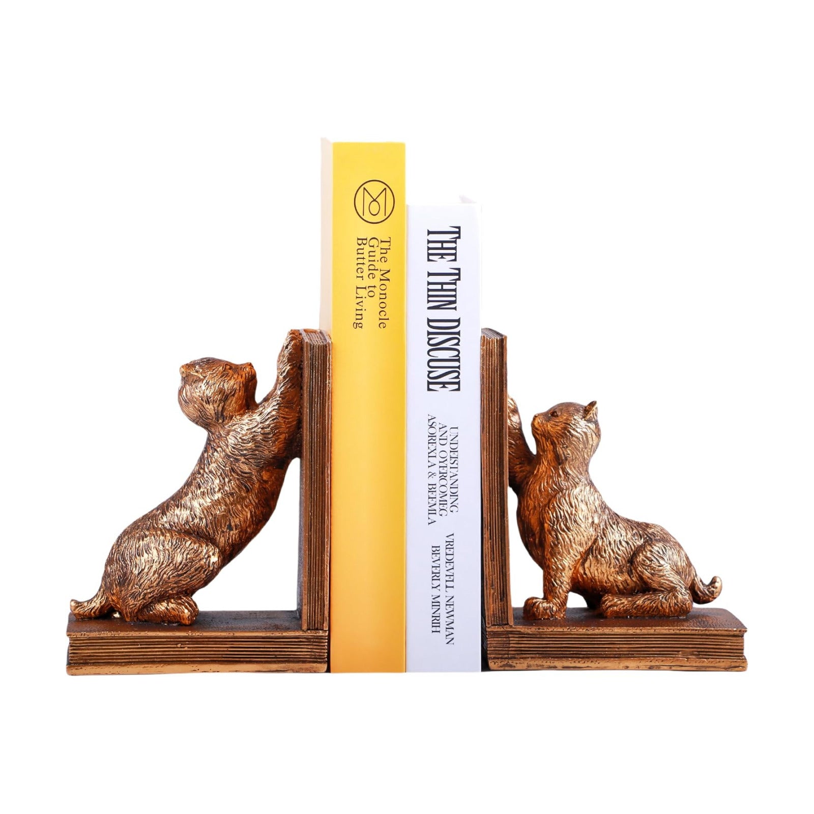 Book Ends / Decorative Bookend / Cat