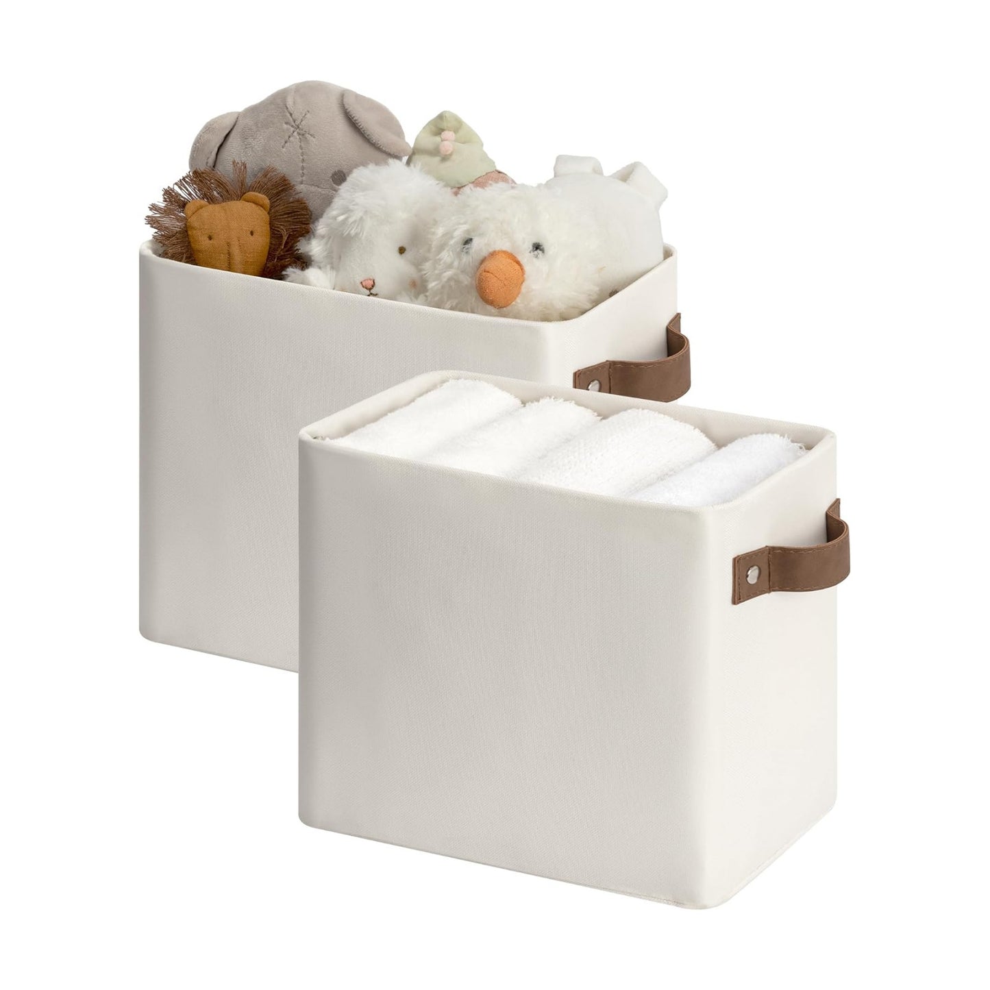 Narrow Storage Bins / Beige