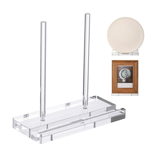 Tabletop Acrylic Display Stand Easel Acrylic Book Display Holder Artwork / Clear / 8 x 3.5 x 8