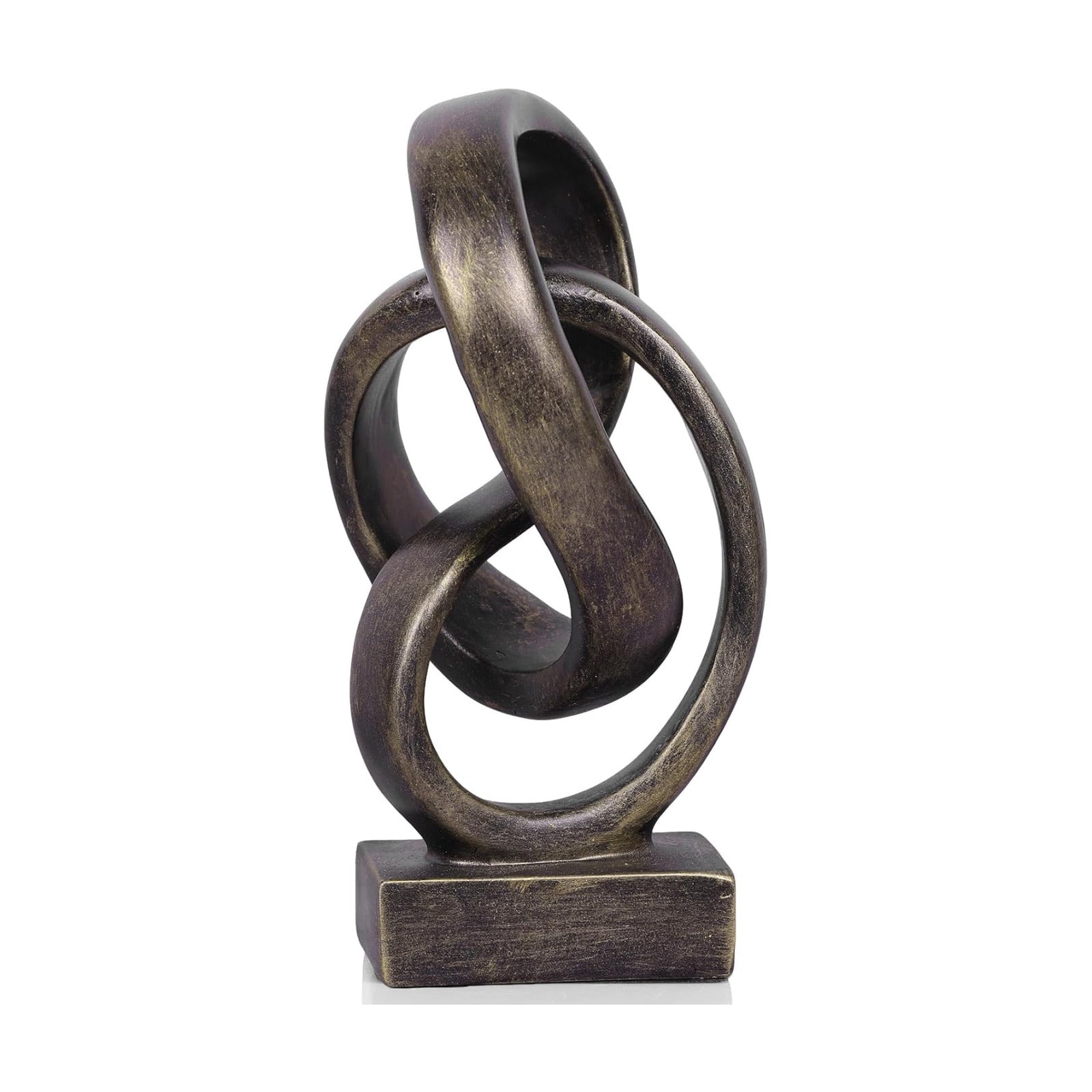 Abstract Rope Knot Statue / Bronze