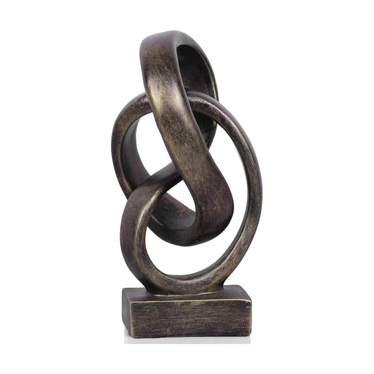 Abstract Rope Knot Statue / Bronze