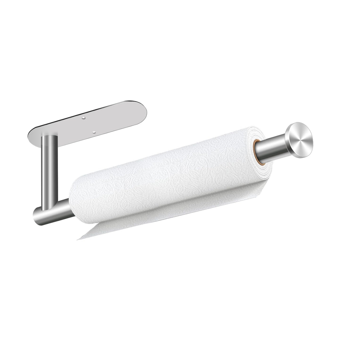 Sliver Paper Towel Holder, Self Adhesive Paper Towel Holder Under Cabinet
