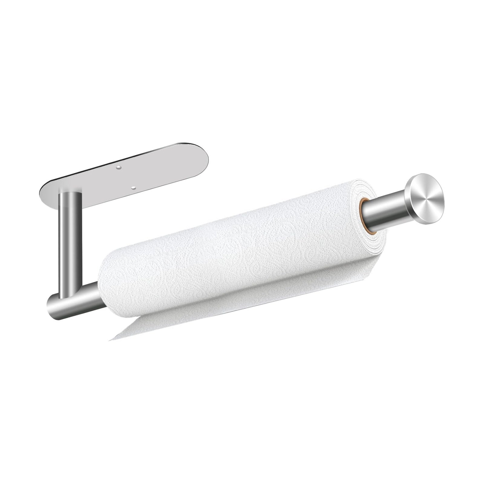 Sliver Paper Towel Holder, Self Adhesive Paper Towel Holder Under Cabinet