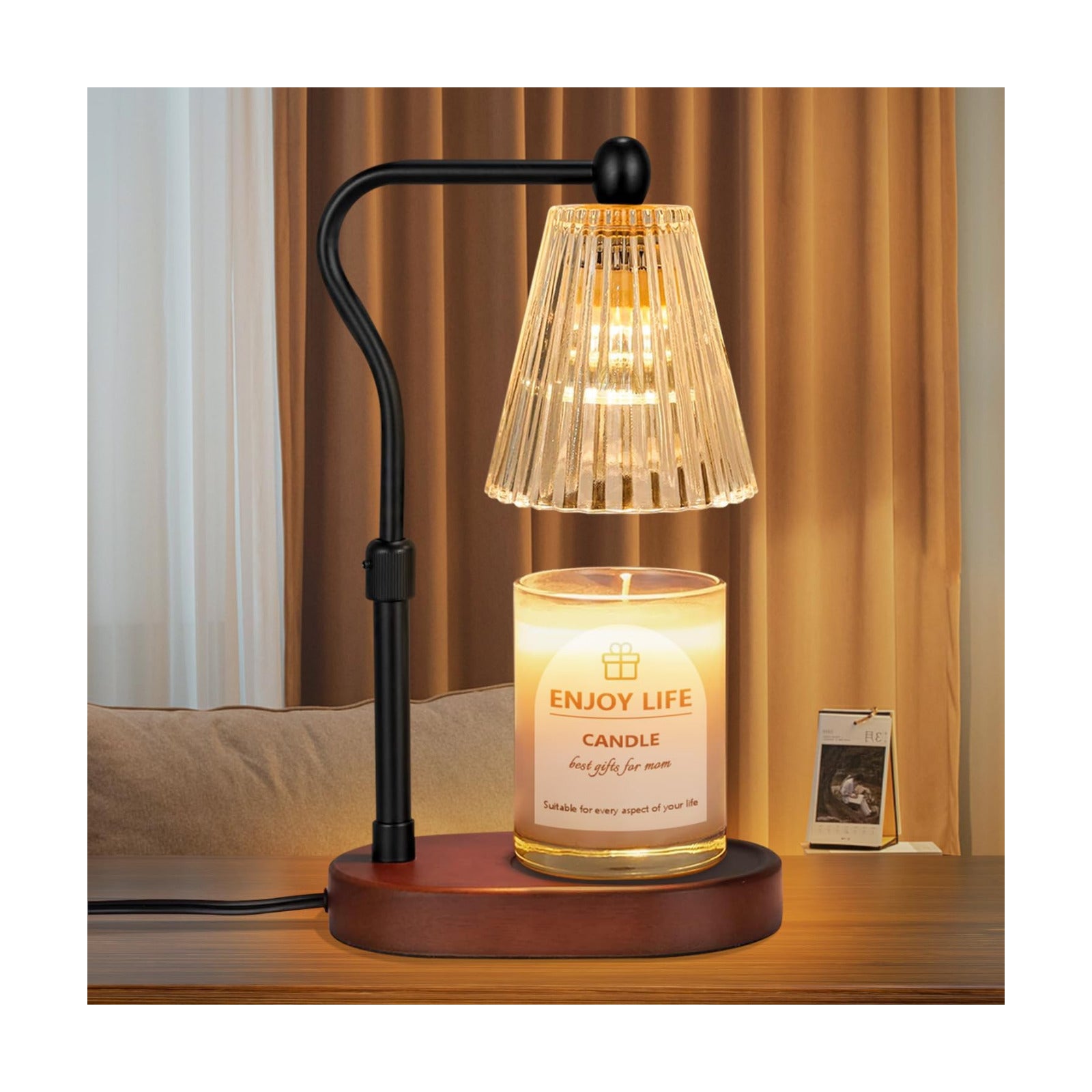 seenlast Candle Warmer Lamp with Timer Dimmer Adjustable Height,Mothers Day Gifts,Electric Wax Warmer Vintage Home