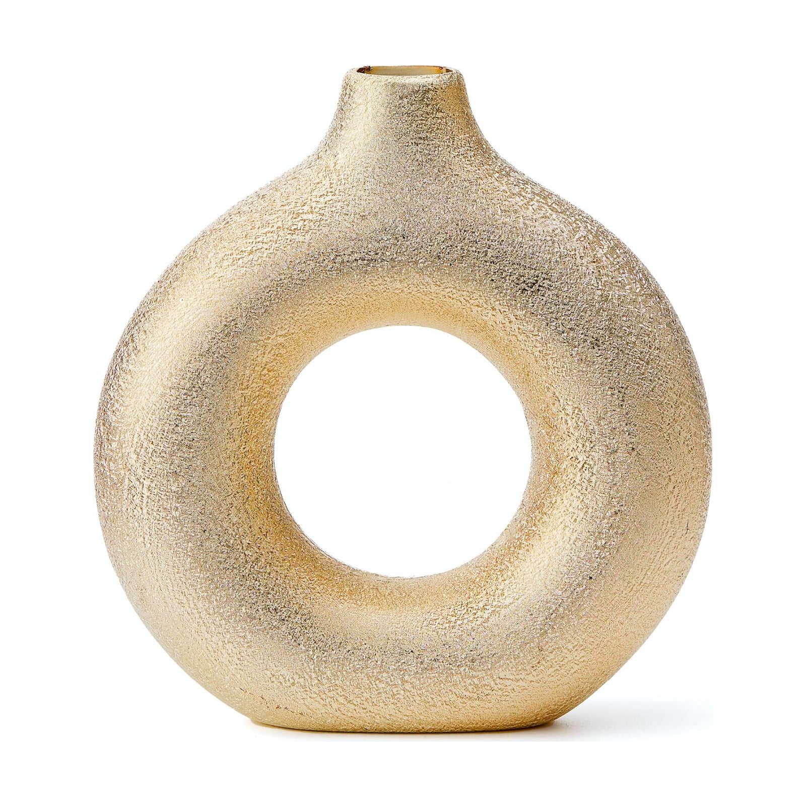 Modern Vase / Modern Donut-Shaped Decorative Vases / Gold / Small