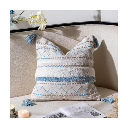 Throw Pillow Cover / 18 x 18 / Blue