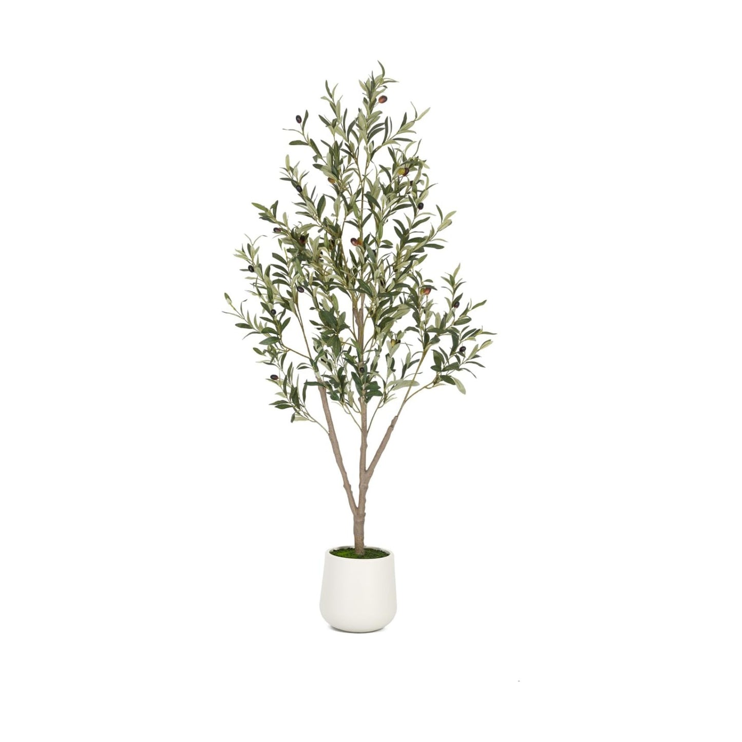 Artificial Plants / White Tall Planter / White-5ft / 5 Inch