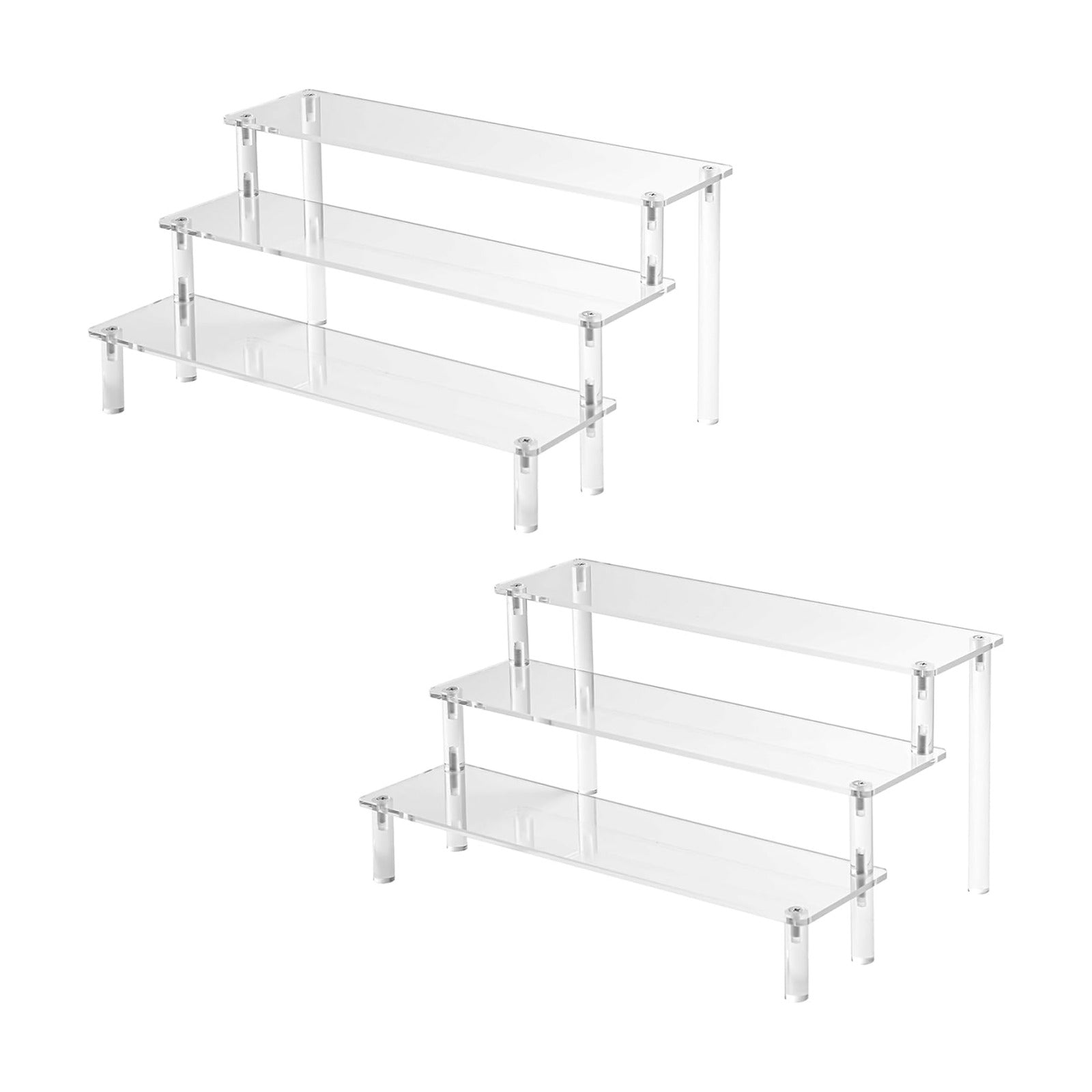 Acrylic Risers Display Stands / Large 11.8IN / Set of 2