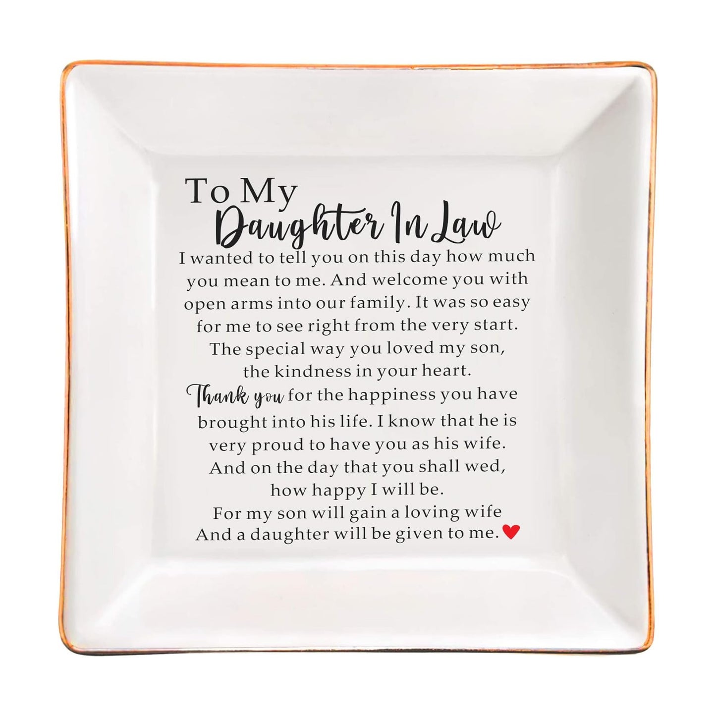 Ceramic Jewelry Tray Dish / 2-daughter In Law