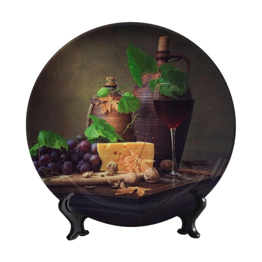 WineDecorative Plate Stand / 6 Inch / Cheese and Walnut Wine