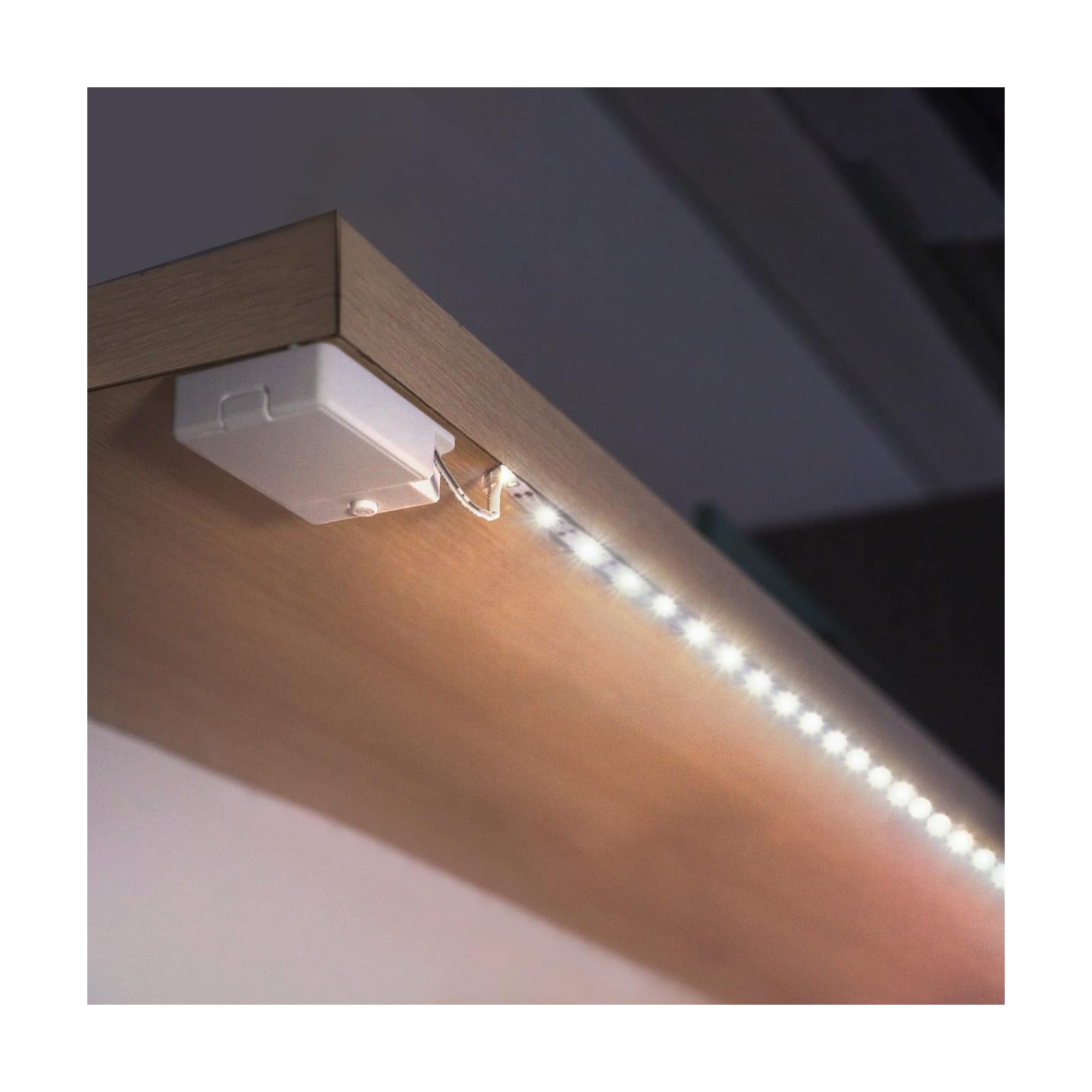 BestLuz Battery Powered LED Strip Lights, 3 Pack 40 Inch Cordless White LED Light Strips for Shelves and Under Cabinet