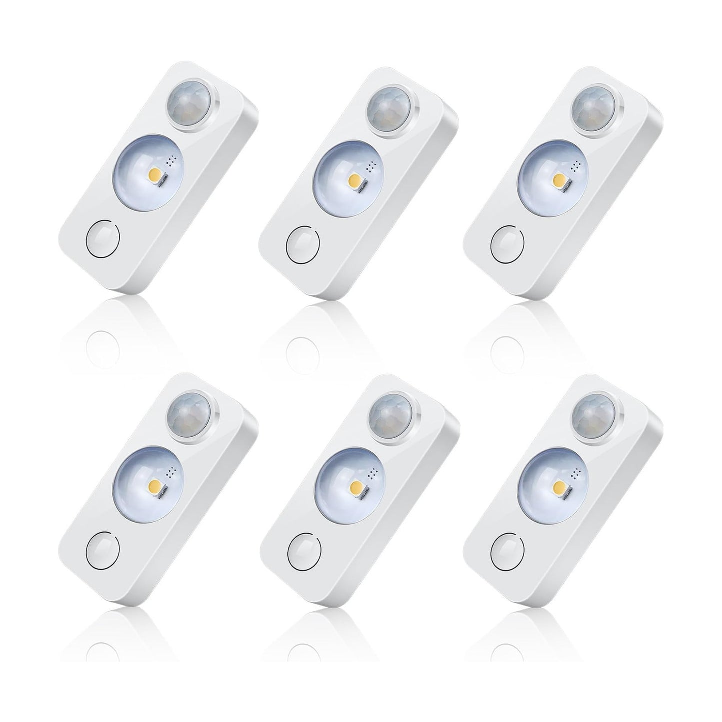NIEGNOWOO LED Motion Sensor Puck Lights, Rechargeable Cabinet Lights, Stick on Wireless LED Night Light for Closet