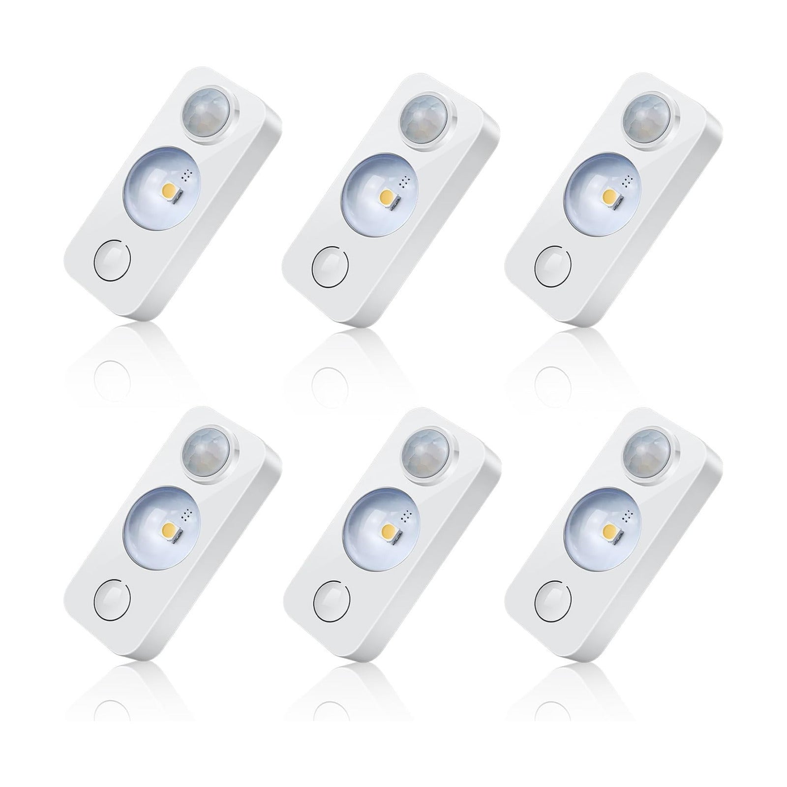 NIEGNOWOO LED Motion Sensor Puck Lights, Rechargeable Cabinet Lights, Stick on Wireless LED Night Light for Closet