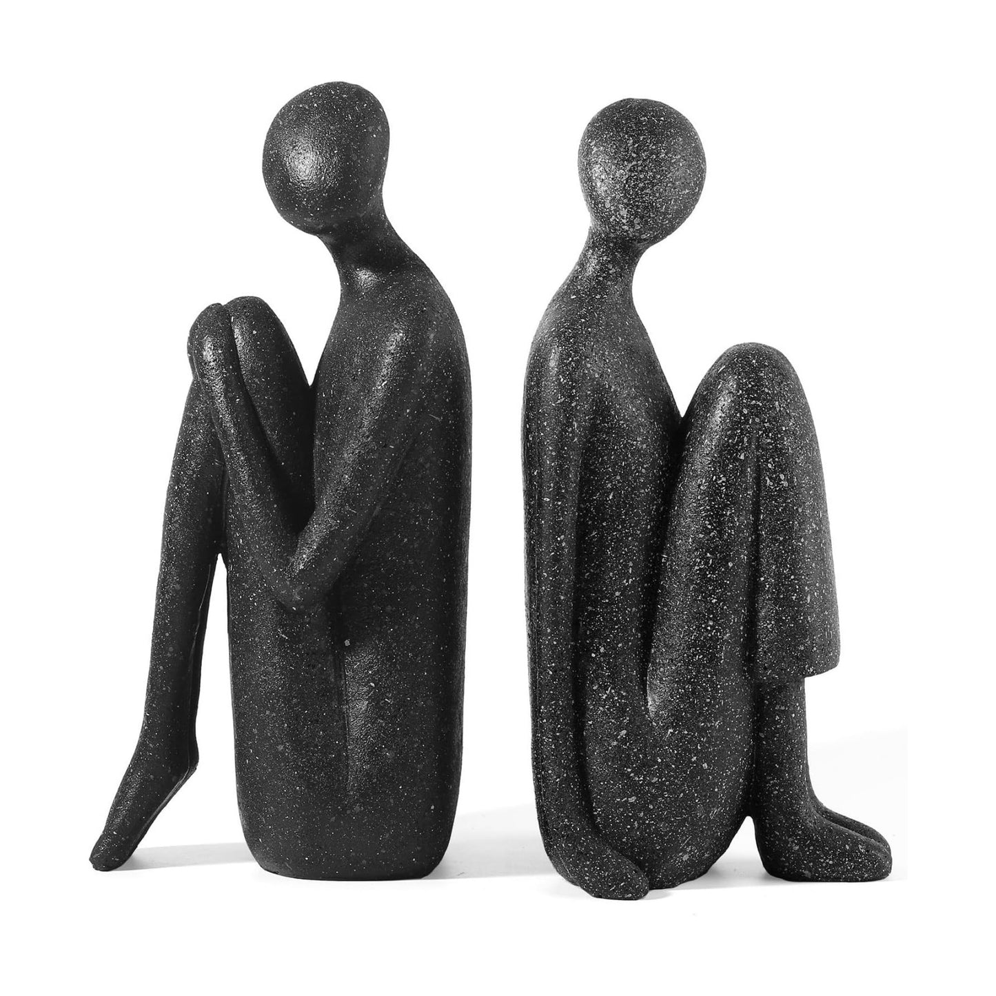 Yoga Decorative Bookends / Artisanal Resin Figurines