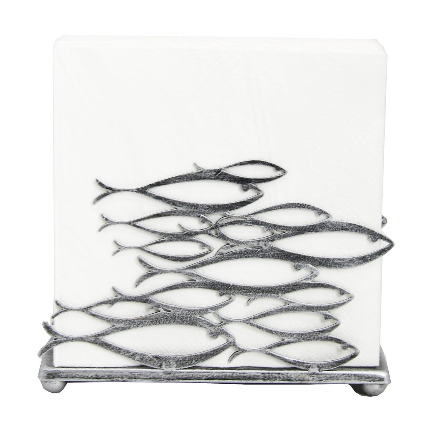 Fish Design Napkin Holder / Silver