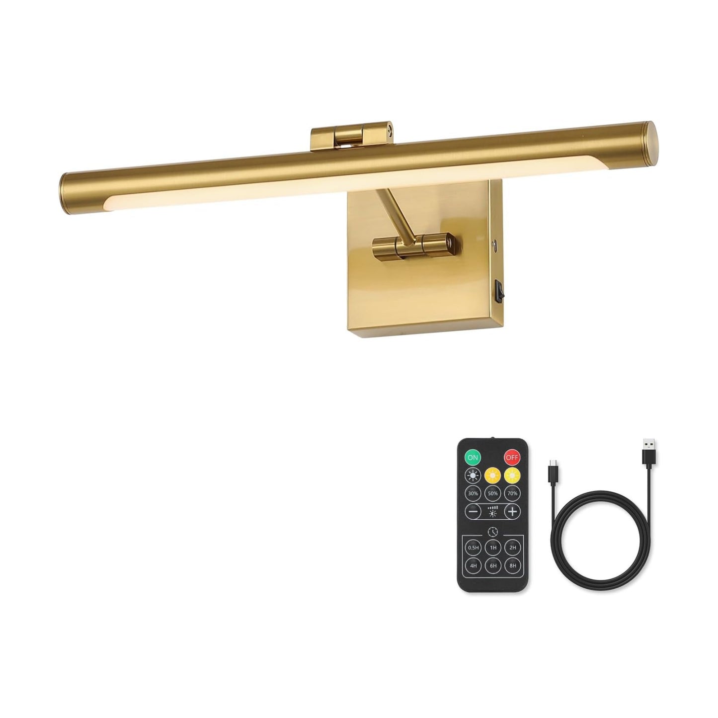 Joosenhouse Battery Operated Picture Lights for Wall Rechargeable Art Lighting for Paintings Wireless Gallery Light