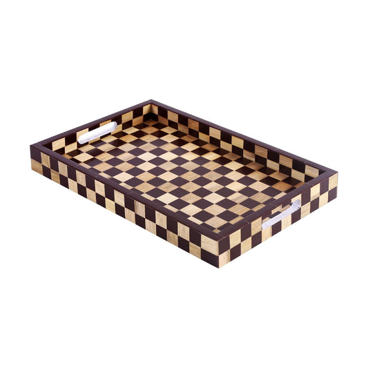 Checkered Decorative Tray / 11 x 17 / Bishop