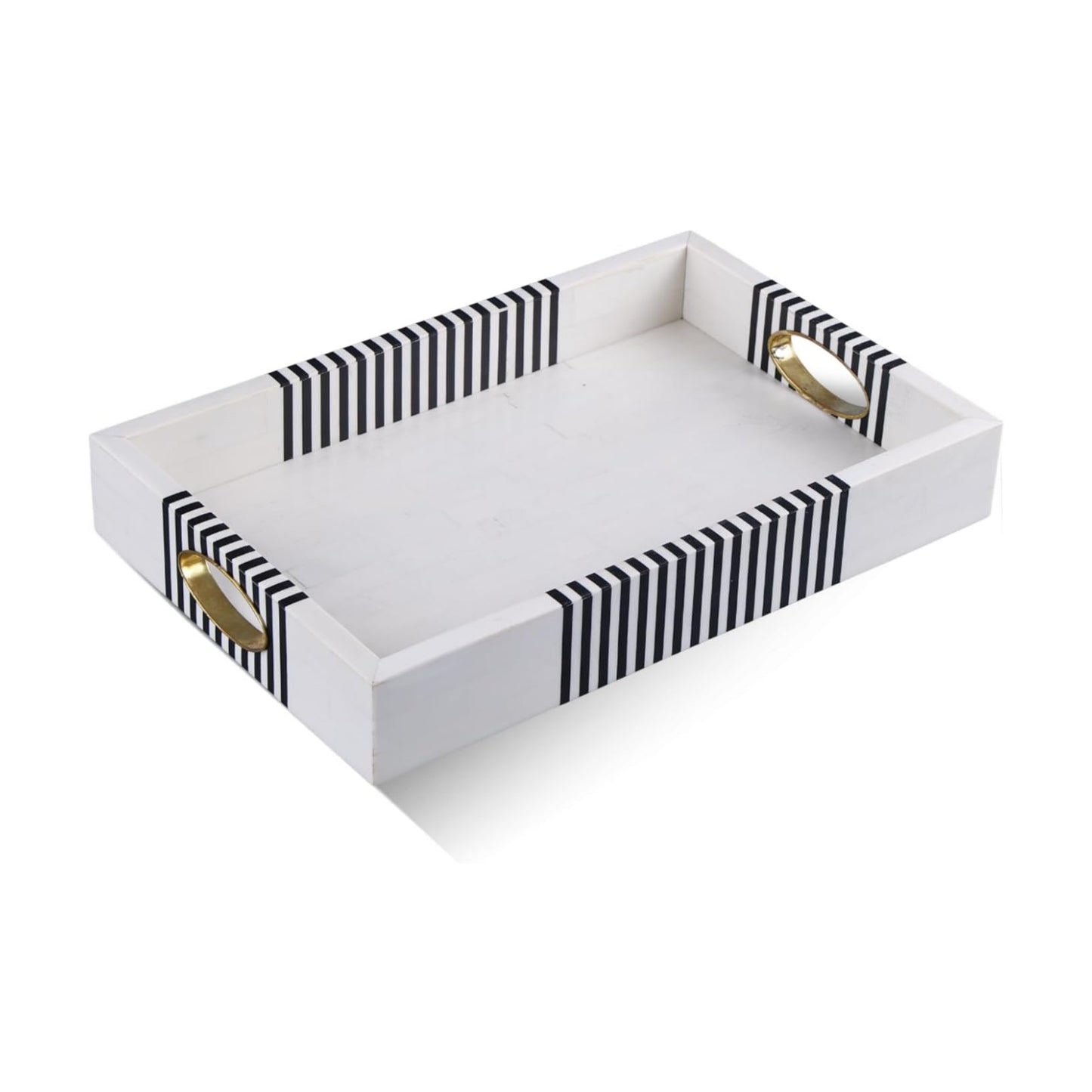 Decorative Tray / Ottoman Coffee Table Tray / 11 x 17 / 1.75 / Reflect