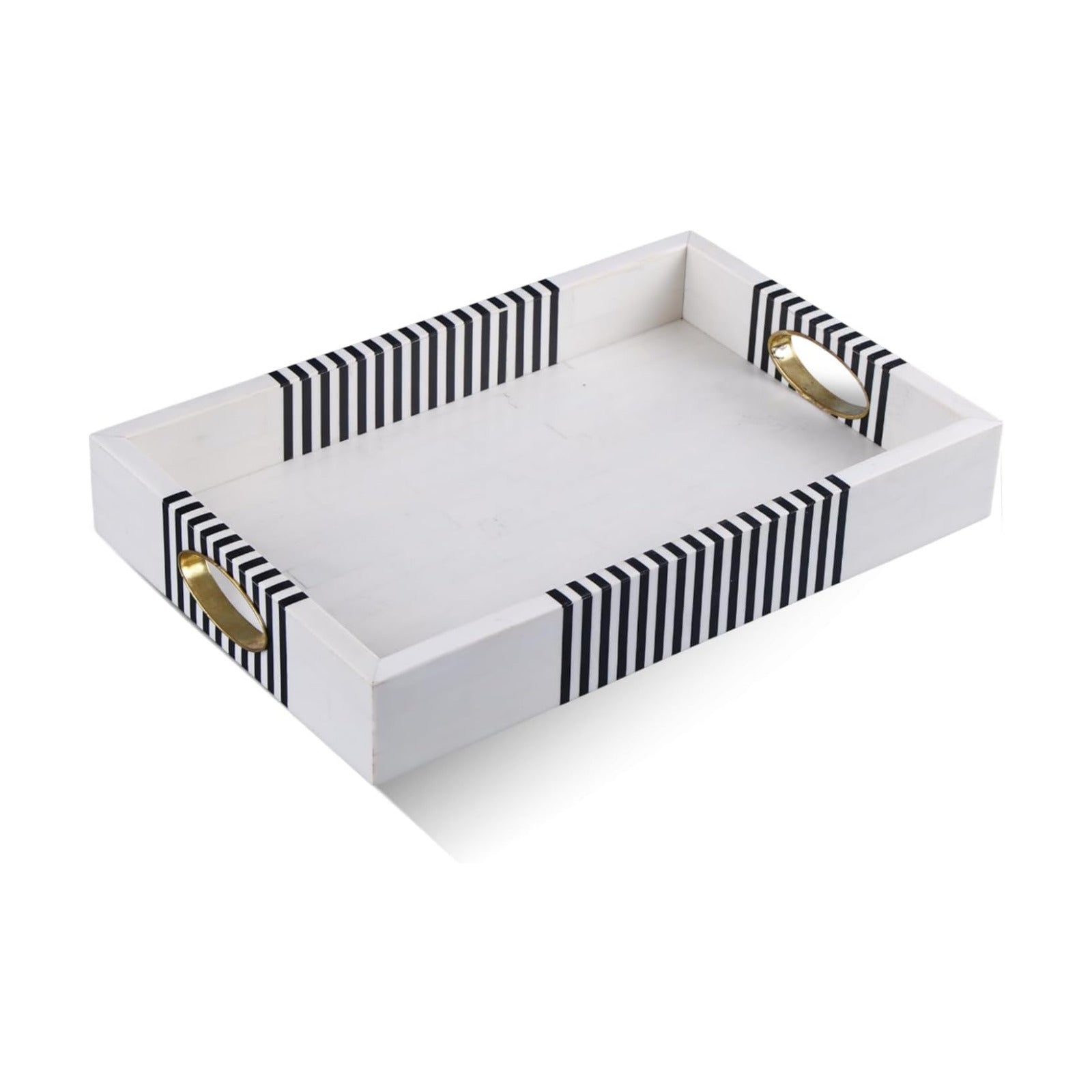 Decorative Tray / Ottoman Coffee Table Tray / 11 x 17 / 1.75 / Reflect