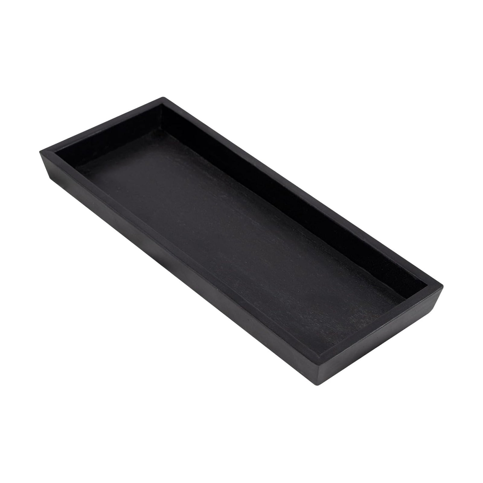 Rustic Long Narrow Tray / 12.2 x 5 x 1.1 / Black