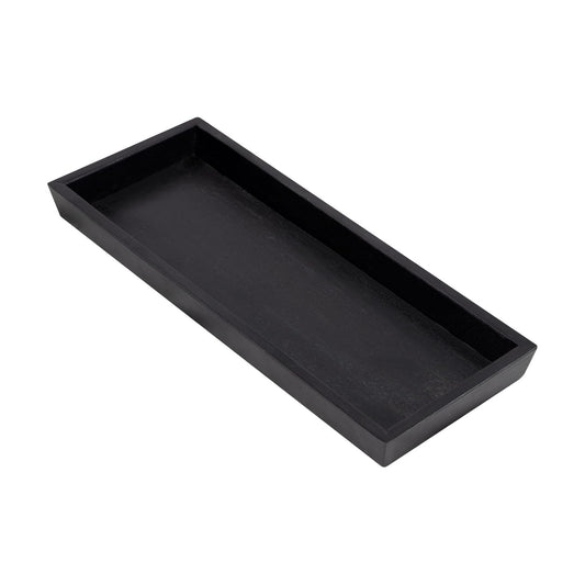Rustic Long Narrow Tray / 12.2 x 5 x 1.1 / Black