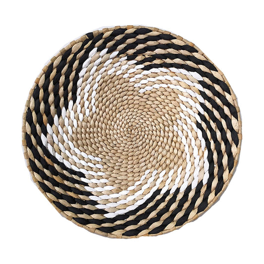 Boho Woven Basket Wall Decor Straw Rustic Handmade Round Large & Small Hanging Home / 11.87 / G4
