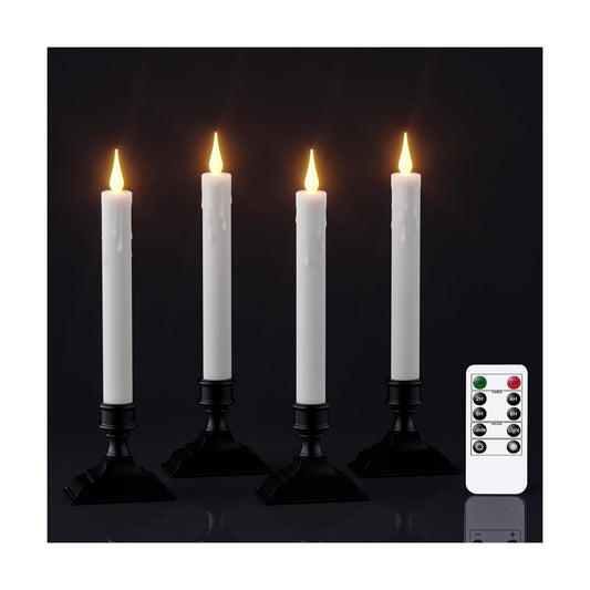 Wondise Flameless Window Candles with Timer & Remote Battery Operated
