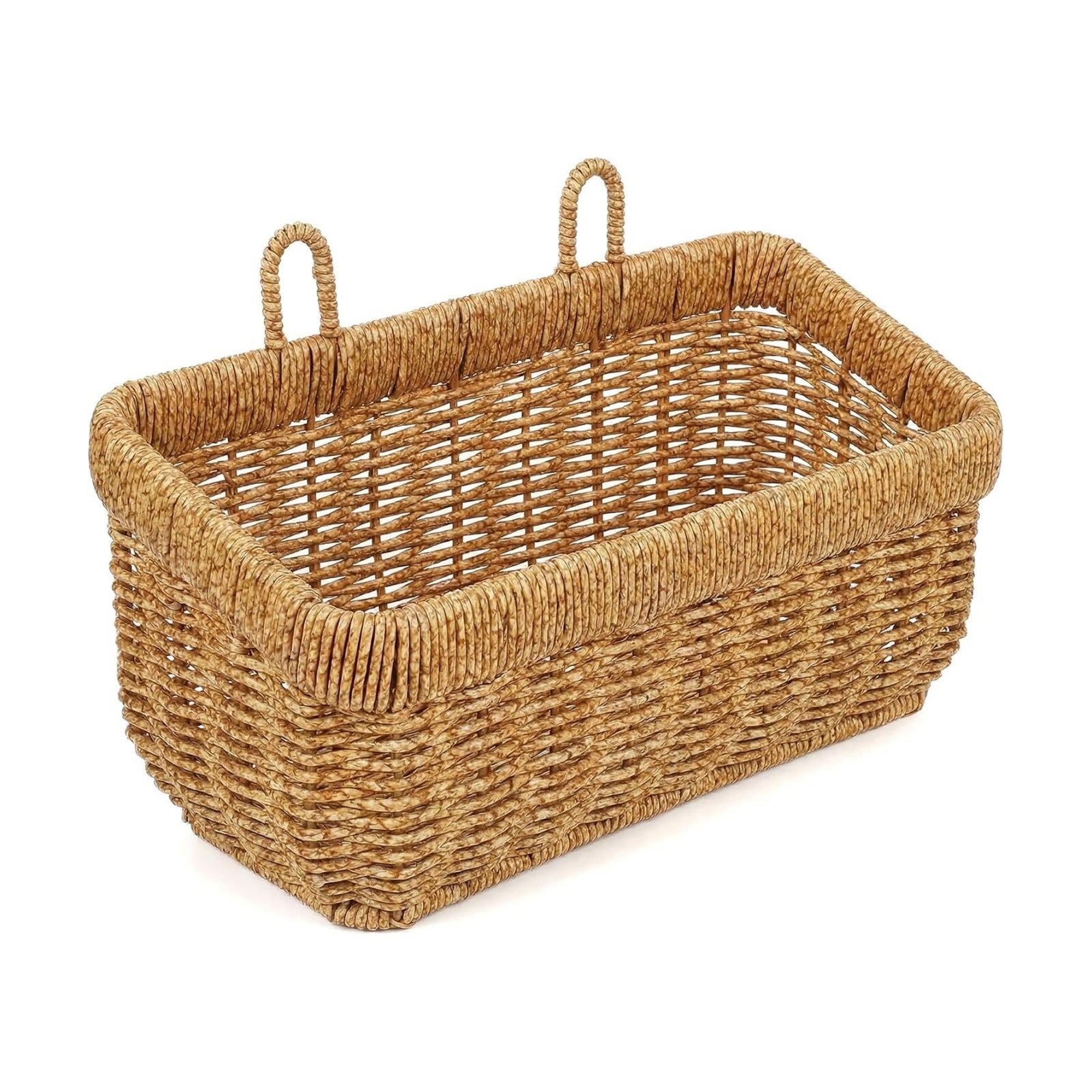 Wall Hanging Baskets Woven Basket Boho Style Fruit Basket Storage Baskets for Organizing / 11 Inch
