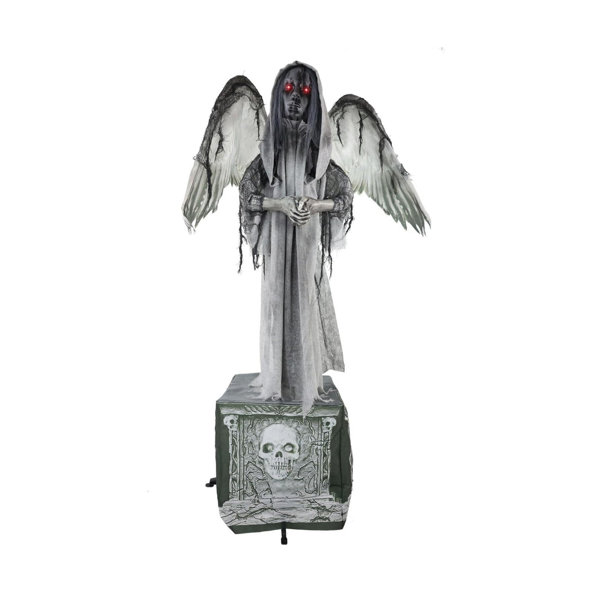 Haunted Hill Farm Life-Size 5.5-Ft. Animatronic Haunted Angel Statue