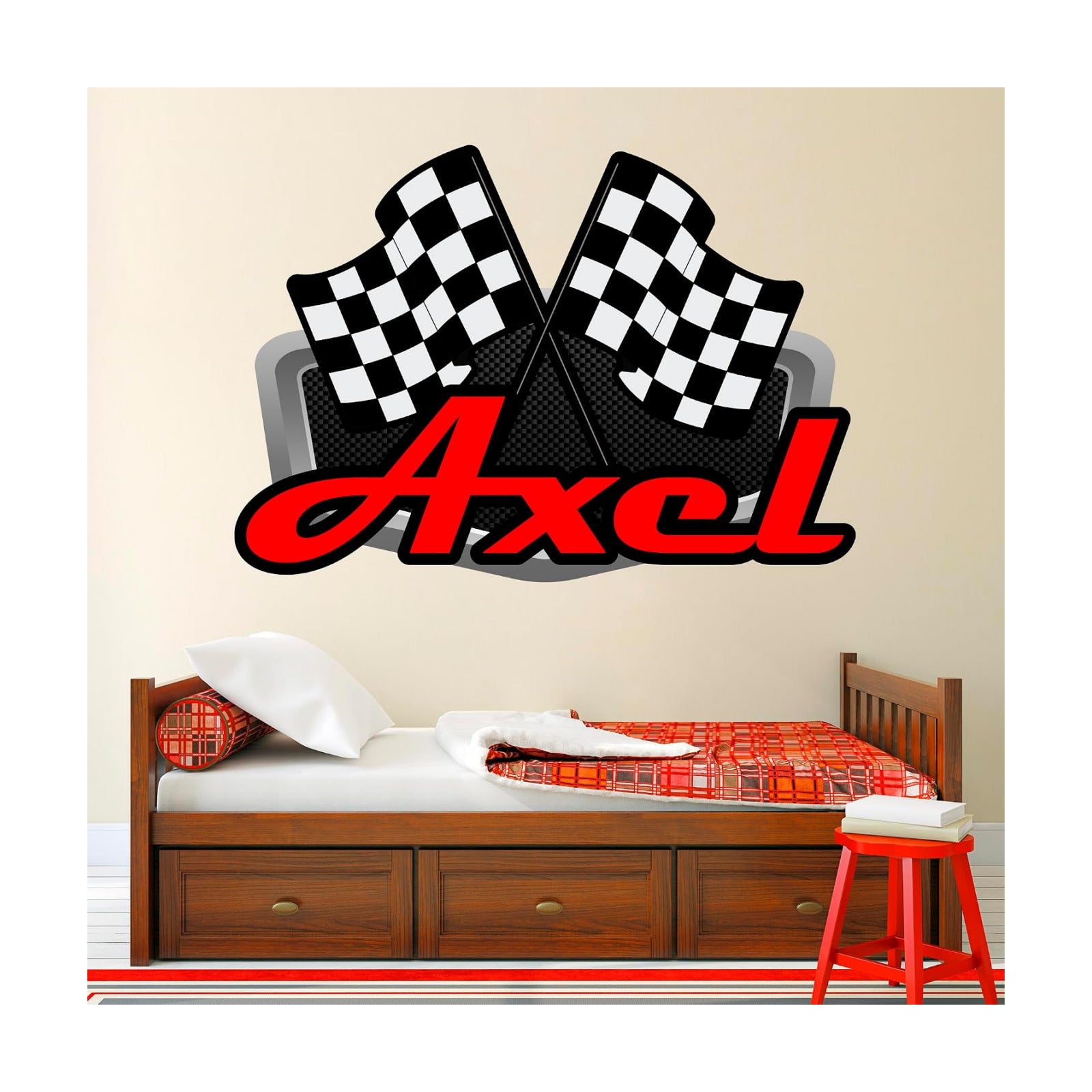 Racing Wall Decal Sticker Art