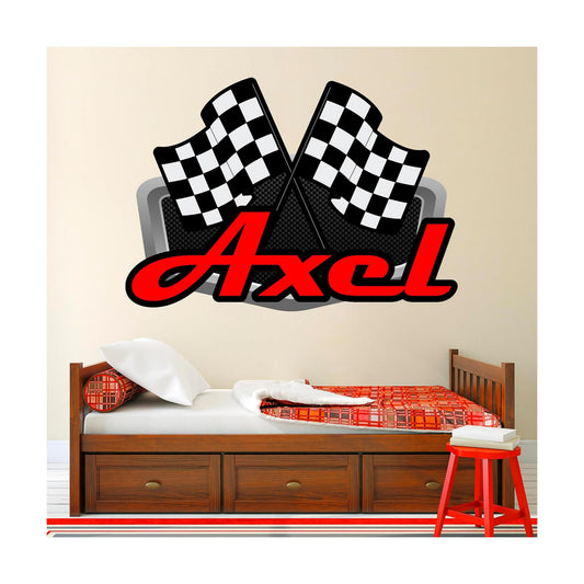 Racing Wall Decal Sticker Art