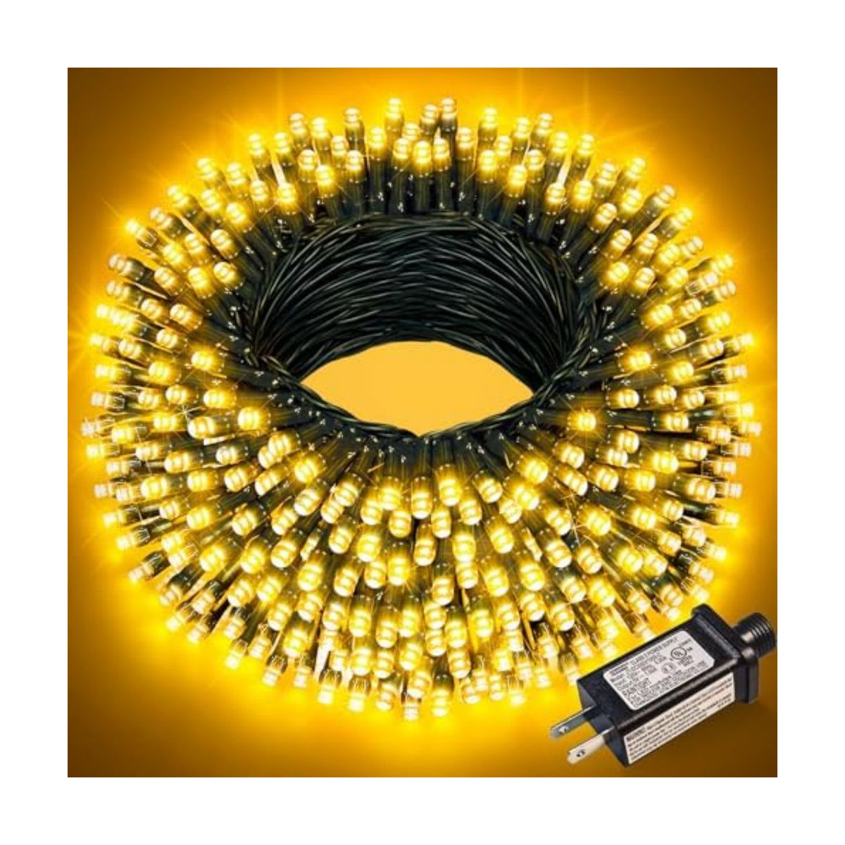 Warm White Christmas Lights Outdoor, 66FT 200 LED Christmas Tree Lights