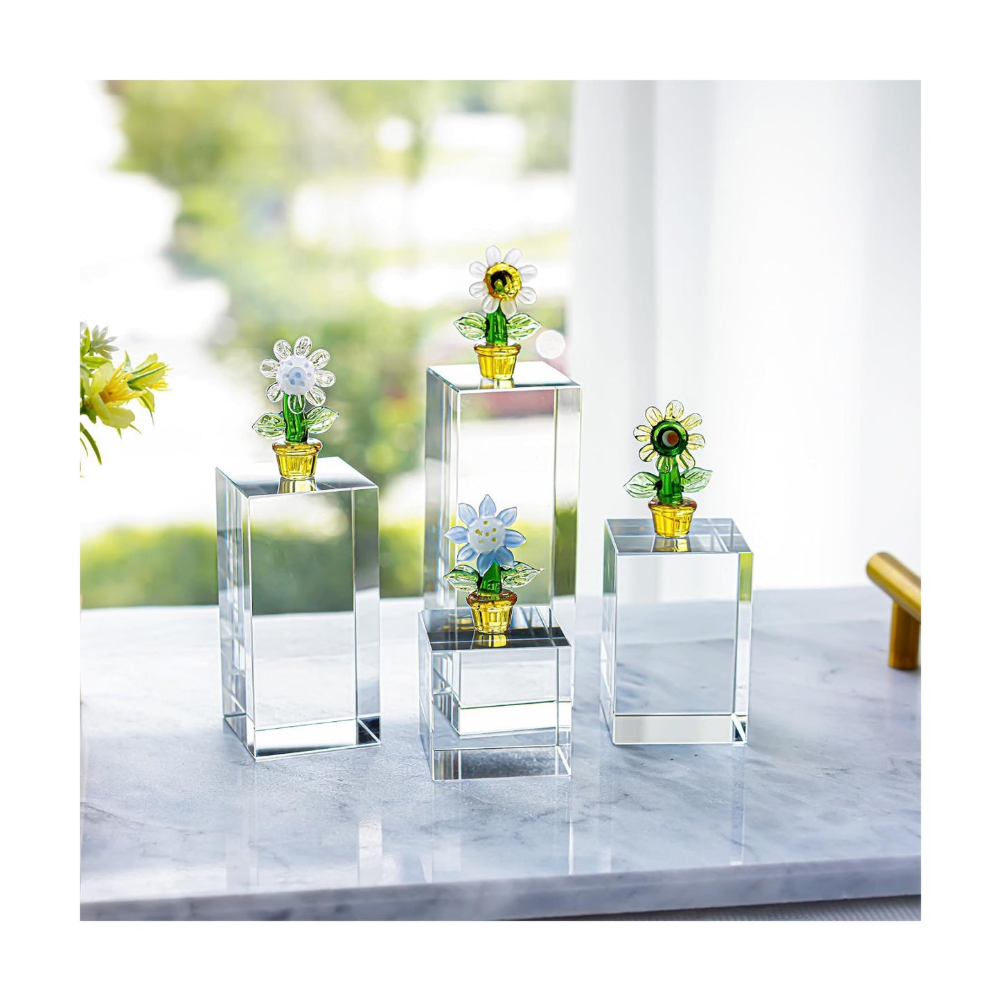 Glass Display Blocks / Block / Clear / Set of 4
