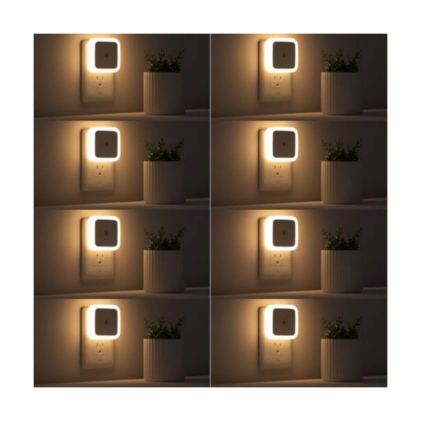 Sujeet Night Light, Night Lights Plug into Wall 8-Pack, Nightlight Plug in Night Light, Dusk to Dawn Night Lamp Led