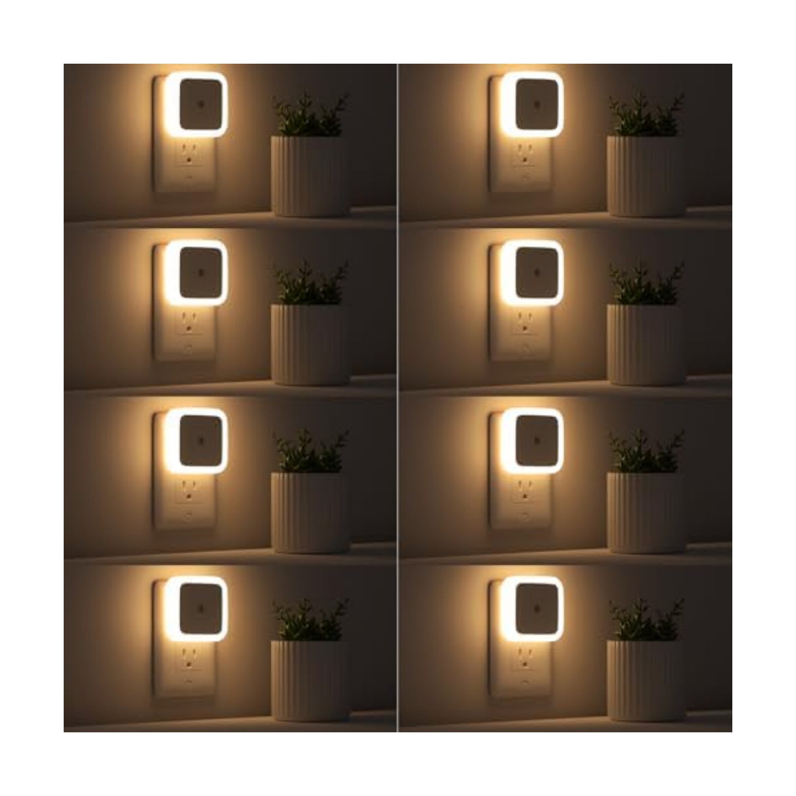 Sujeet Night Light, Night Lights Plug into Wall 8-Pack, Nightlight Plug in Night Light, Dusk to Dawn Night Lamp Led