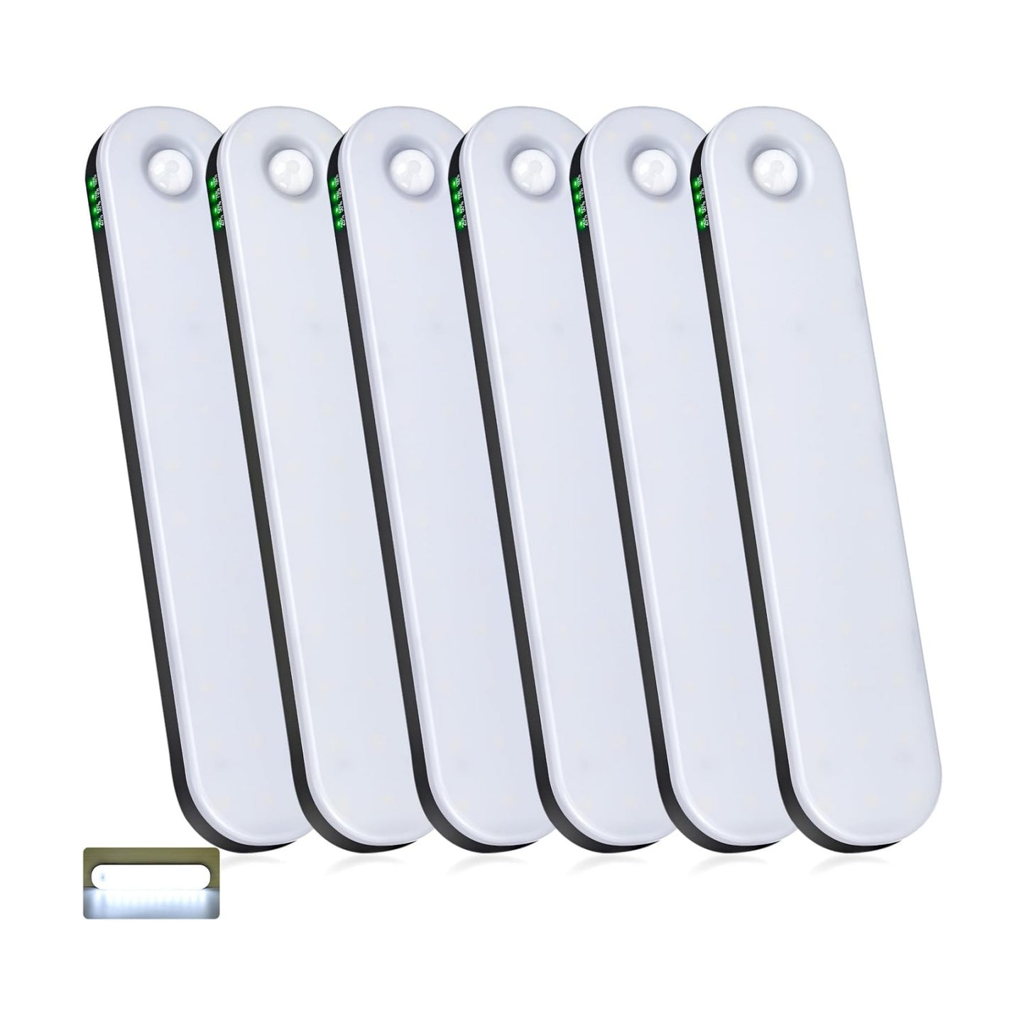 Under Cabinet Lighting, Motion Sensor Lights Indoor with Soomth Dimming, 2600mAh Rechargeable Closet Lights Wireless